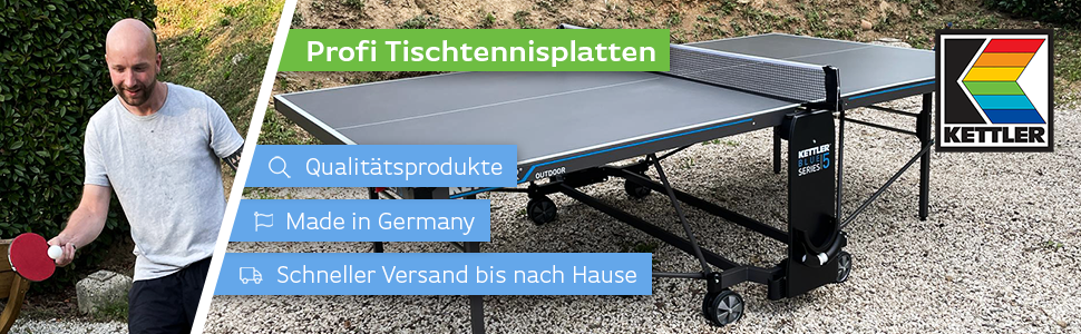 Tischtennisplatten Kettler, TT-Platten, Outdoor Tischtennisplatten